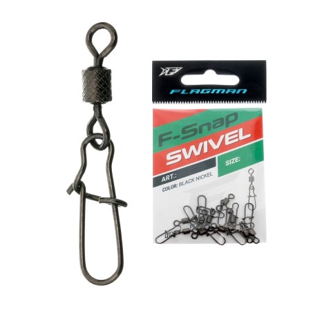 Вертлюг с застежкой американка FLAGMAN Swivel-F Snap #10