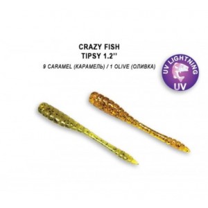 Силиконовые приманки Crazy Fish Tipsy 1.2'' 69-30-1/9-6