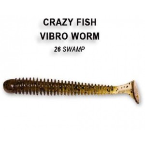 Силиконовые приманки Crazy Fish Vibro Worm 2" 3-50-26-6