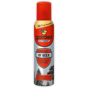 Gardex Extreme Аэрозоль от всех кровососущих насекомый и клещей 150мл