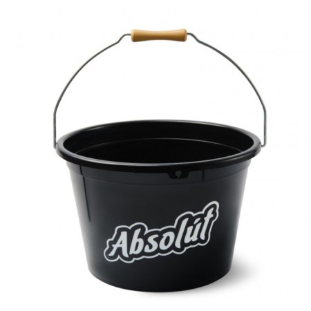 Ведро черное для прикормки 13л с логотипом ABSOLUT 