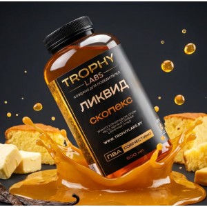 Прикормка рыболовная жидкая TROPHY LABS "Ликвид" вкус Скопекс, 500 мл, банка ПЭТ с крышкой