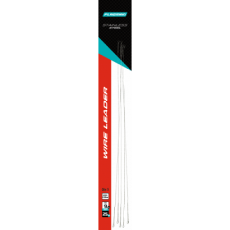 Поводок-скрутка FLAGMAN Wire Leader стальной 16кг 30см 0,40мм 5шт