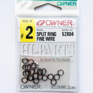 Кольцо заводное OWNER Split Ring Fine Wire №0 24шт