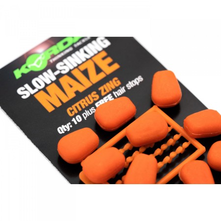 Имитационная приманка KORDA Maize Slow Sinking Citrus Zing Orange медленно тонущая
