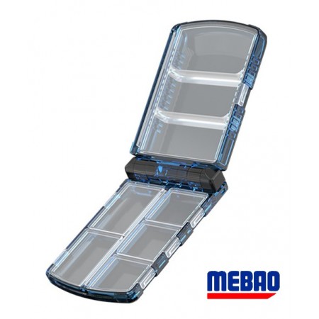 Складная коробка MEBAO (97*64*25 мм, Бело-черный, 6 отделений с закрывающимися клапанами)