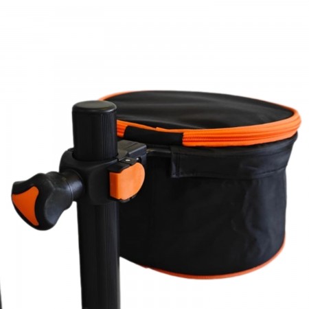 Ведро под прикормку "Аргентум Fishing", круглое с креплением на платформу