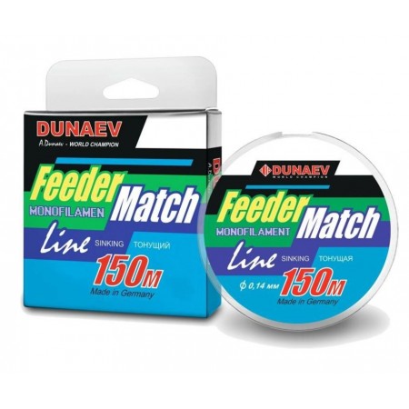Леска Dunaev Feeder-Match Sinking Black 0.20мм 150м