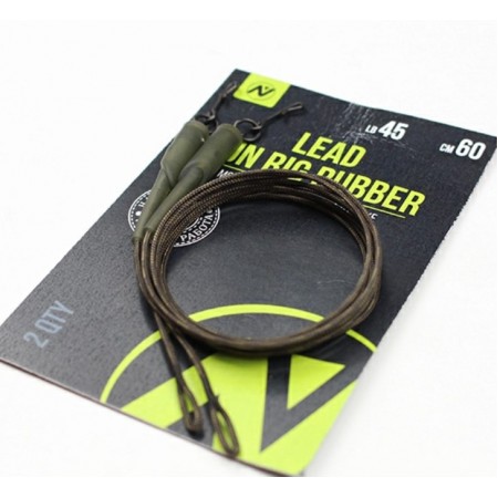 Монтаж Скользящий на втулке VN Tackle Lead run rig rubber 65lb 60см, 2шт Монтаж Скользящий на втулке VN Tackle Lead run rig rubber 65lb 60см, 2шт