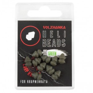 Бусина для оснастки вертолет "Volzhanka Heli Beads " цвет Green (10шт/уп)