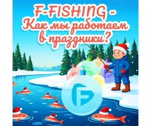 График работы магазинов F-FISHING в новогодний и рождественский период.