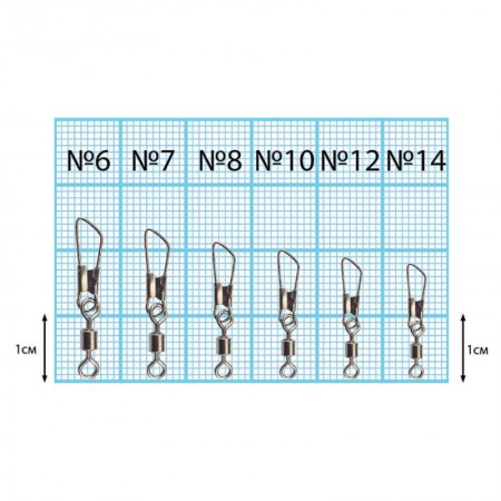 Вертлюжок цилиндр с застежкой "Закрытая" Dunaev № 7