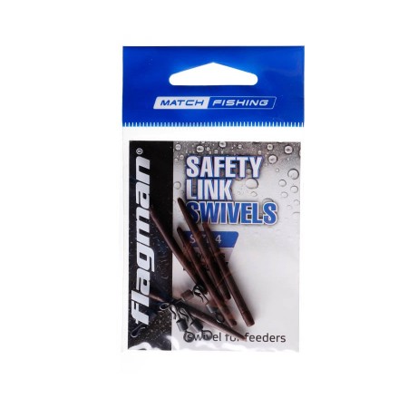 Быстросъемники FLAGMAN Flat Feeder quick change swivels # 4 5шт