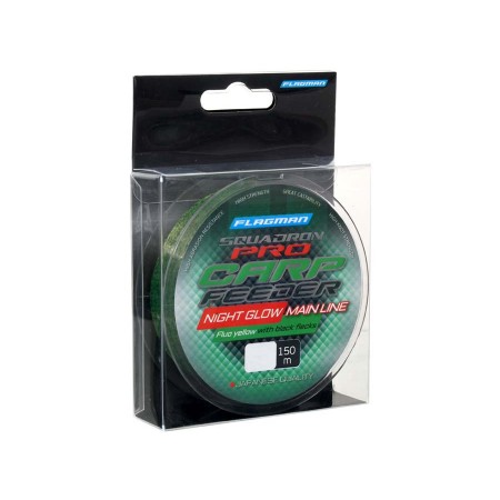 Леска FLAGMAN Squadron Pro Carp Feeder Night Glow Line 150м 0,235мм Леска FLAGMAN Squadron Pro Carp Feeder Night Glow Line 150м 0,235мм