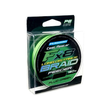 Шнур FLAGMAN Cast Master Long Distance F8 Feeder 150м Fluo Green 0,16мм 11кг 23lb Шнур FLAGMAN Cast Master Long Distance F8 Feeder 150м Fluo Green 0,16мм 11кг 23lb