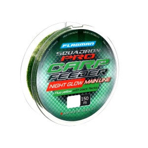 Леска FLAGMAN Squadron Pro Carp Feeder Night Glow Line 150м 0,265мм