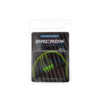 Коннектор для штекера FLAGMAN Dacron Connector зеленый S 4х6мм