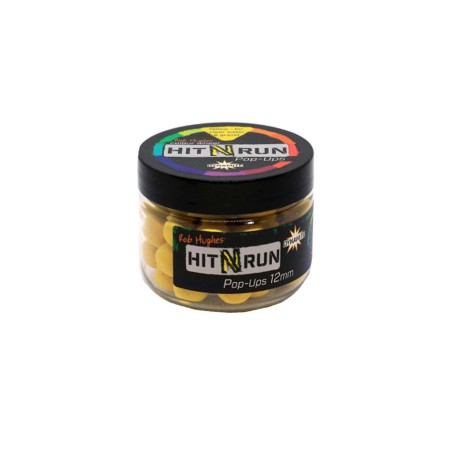 Бойлы плавающие DYNAMITE BAITS Hit n Run Pop-Up Yellow 12 мм.