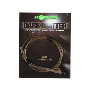 Готовый монтаж KORDA Dark Matter Leader Hybrid Lead Clip Clay Brown 40lb 1м