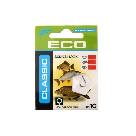 Готовый поводок FLAGMAN Classic Hooks To Nylon # 12  10шт. CLHN4_12B