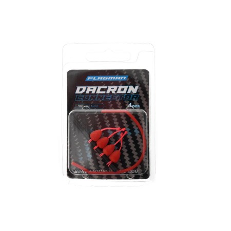 Коннектор для штекера FLAGMAN Dacron Connector красный XL 7х9мм