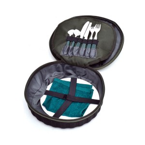 Набор посуды походный CARP PRO на 2 персоны в круглом кейсе