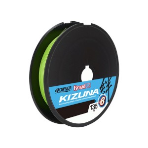Шнур OWNER Kizuna X8 Broad PE chartreuse 135м 0,17мм 9,2кг