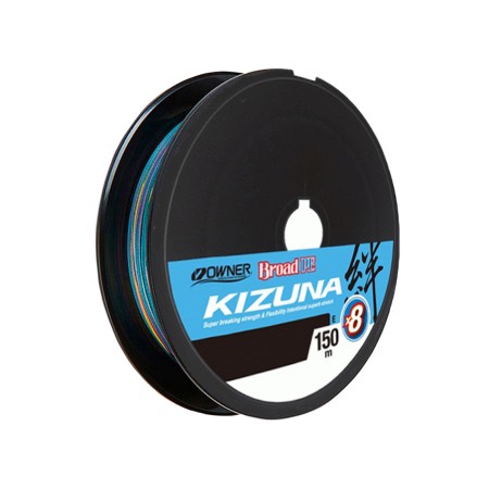 Шнур OWNER Kizuna X8 Broad PE multi color 10м 150м 0,12мм 5,4кг