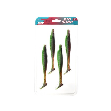 Виброхвост FLAGMAN Big Shad 6" #001 15,2см 4шт