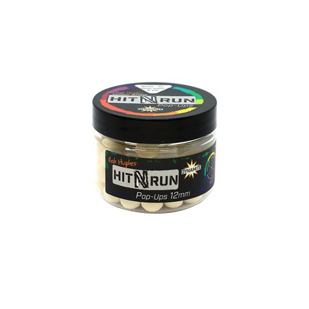 Бойлы плавающие DYNAMITE BAITS Hit n Run Pop-Up Bright White 12 мм.