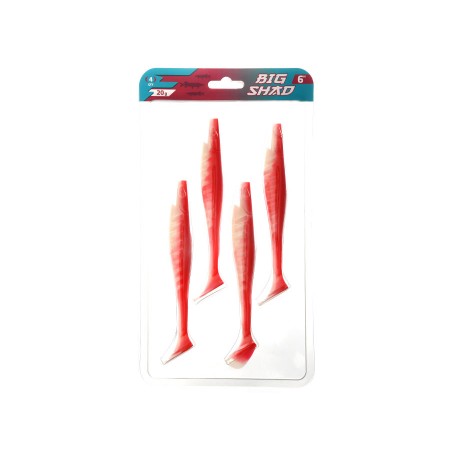 Виброхвост FLAGMAN Big Shad 6" #002 15,2см 4шт
