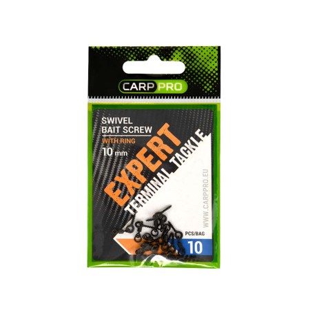 Винт для насадки CARP PRO с вертлюгом и кольцом 10мм 10шт
