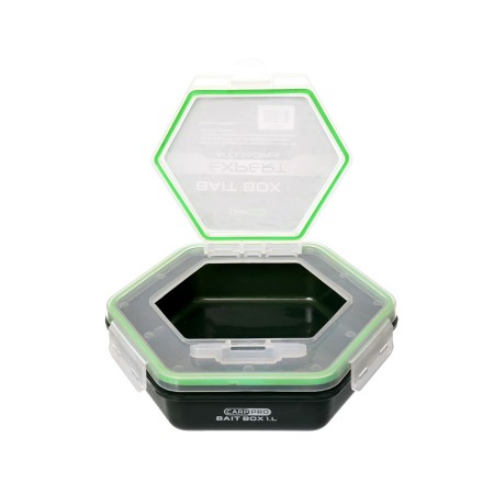 Контейнер для прикормки CARP PRO 1л с крышкой без отверствий