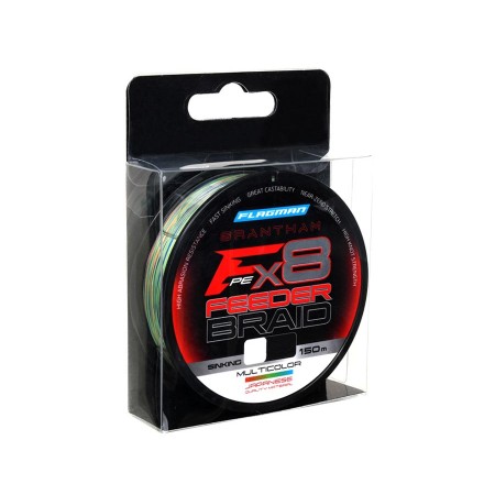 Шнур FLAGMAN Grantham Sinking Feeder Braid X8 150м Multicolor 0,10мм 4,5кг