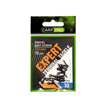 Винт для насадки CARP PRO с вертлюгом и кольцом 12мм 10шт