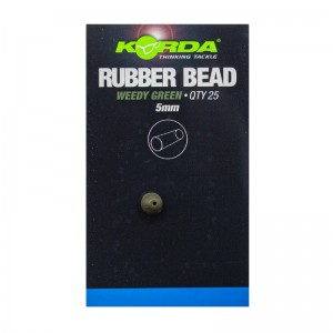 Бусина резиновая KORDA Rubber Bead Green 5мм