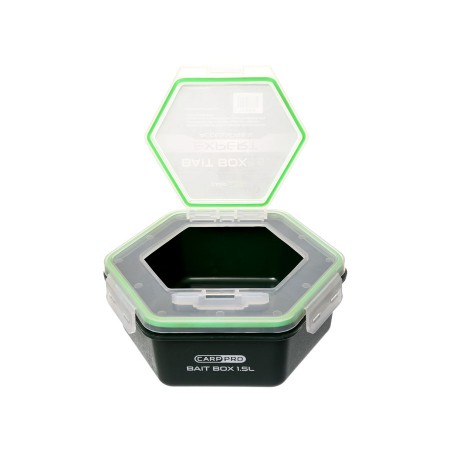 Контейнер для прикормки CARP PRO 1,5л с крышкой без отверствий
