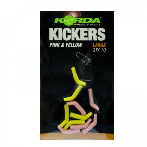 Лентяйка KORDA Kickers Yellow/Pink Large для крючка №1-4
