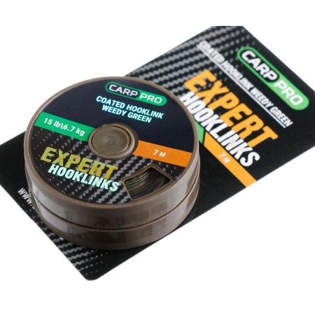 Поводковый в оболочке CARP PRO 15LB 7M зеленый