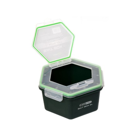 Контейнер для прикормки CARP PRO 2л с крышкой без отверствий