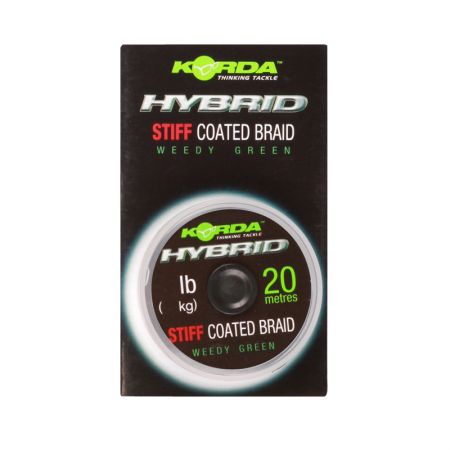 Плетеный шоклидер KORDA Hybrid Stiff Gravel Brown 20lb 20м