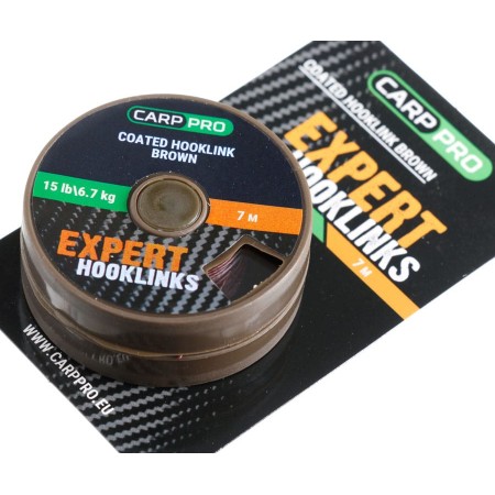 Поводковый в оболочке CARP PRO 15LB 7M коричневый