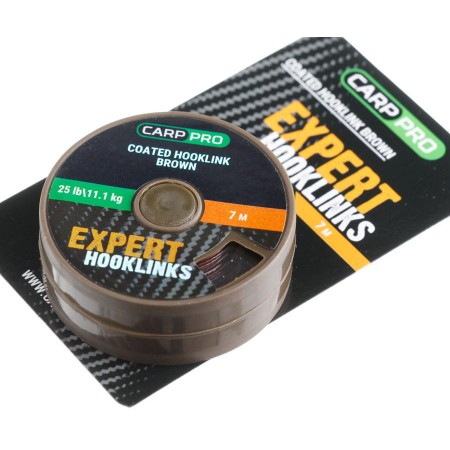 Поводковый в оболочке CARP PRO 25LB 7M коричневый