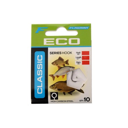 Готовый поводок FLAGMAN Classic Hooks To Nylon # 10 10шт. CLHN2_10B