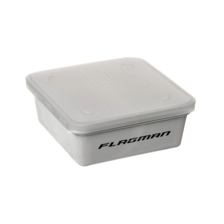 Коробка для наживки+сито+крышка (135x135x55 мм) GREY BOX+COVER+RIDDLE