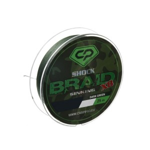 Шок-лидер CARP PRO Shock Braid PE 8x 25 lb 50м Dark Green