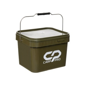 Ведро прямоугольное сподовое CARP PRO с крышкой 10л