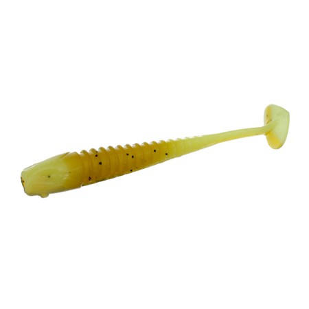 Виброхвост FLAGMAN Icon 3" #2027 Green Pumpkin/Lime Chartreuse