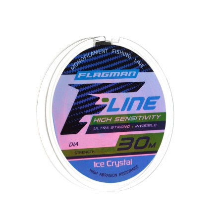 Леска FLAGMAN F-LINE Ice Crystal 30м 0.08мм