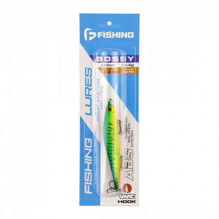 Воблер F-FISHING Bossy 110F-DR 110мм 14,4г 1,0-2,5м 478 Плавающий